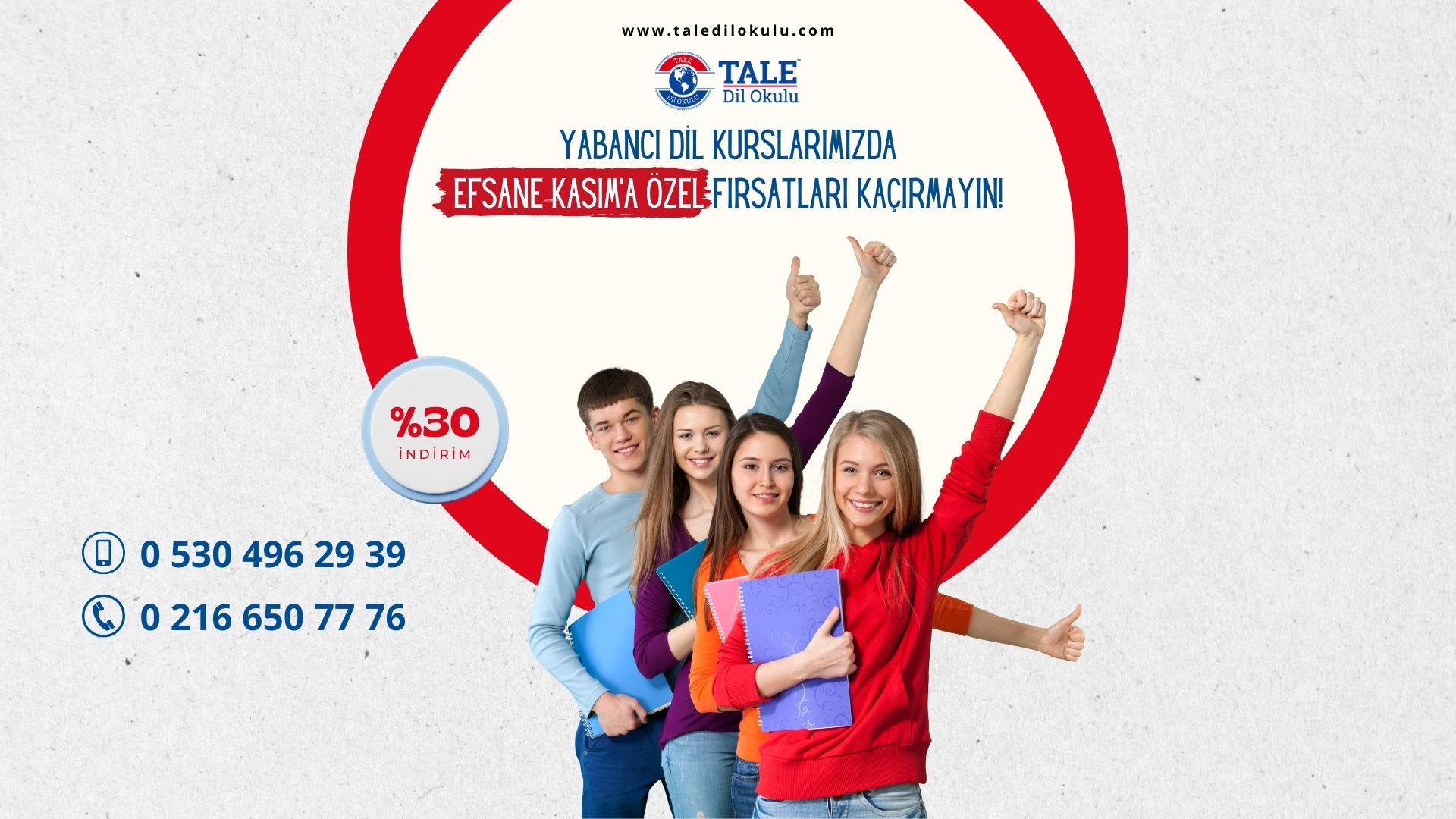 efsane cuma indirimleri, yabancı dil kursu, ingilizce, arapça, almanca, tale dil okulu